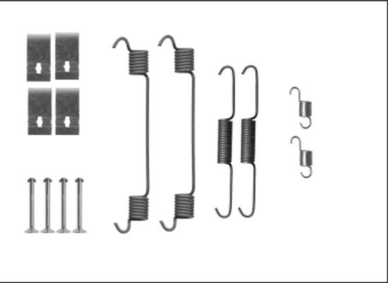 HELLA PAGID 8DZ 355 206-101 - Комплектуючі, барабанний гальмівний механізм autocars.com.ua