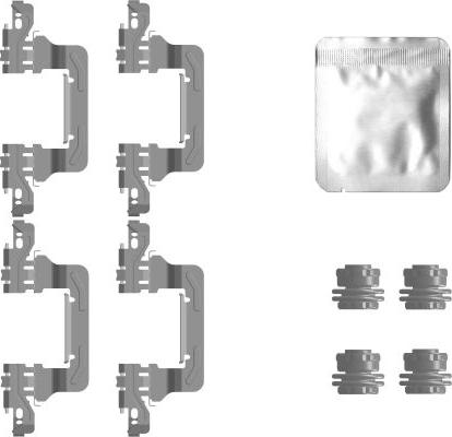 HELLA PAGID 8DZ 355 207-271 - Комплектуючі, колодки дискового гальма autocars.com.ua