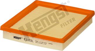 Hengst Filter E1163L - Воздушный фильтр avtokuzovplus.com.ua