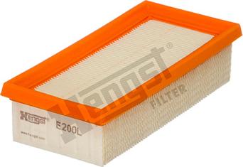 Hengst Filter E200L - Воздушный фильтр autodnr.net