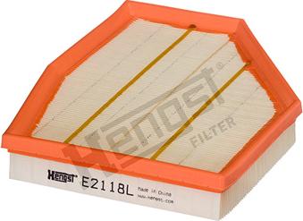 Hengst Filter E2118L - Повітряний фільтр autocars.com.ua