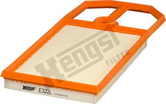 Hengst Filter E322L - Воздушный фильтр avtokuzovplus.com.ua
