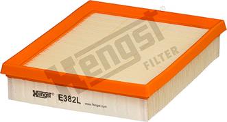 Hengst Filter E382L - Повітряний фільтр autocars.com.ua