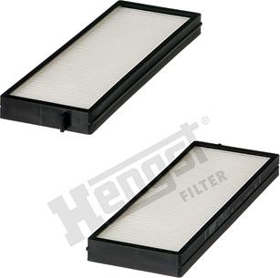 Hengst Filter E3916LI-2 - Фільтр, повітря у внутрішній простір autocars.com.ua