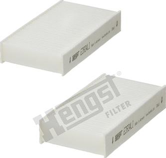 Hengst Filter E3934LI-2 - Фільтр, повітря у внутрішній простір autocars.com.ua