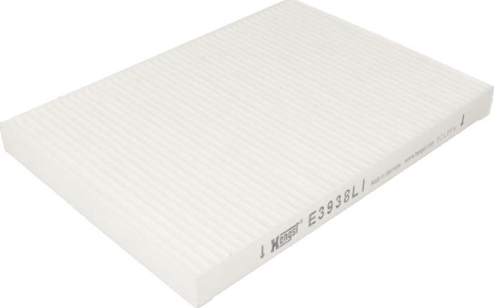 Hengst Filter E3938LI - Фільтр, повітря у внутрішній простір autocars.com.ua