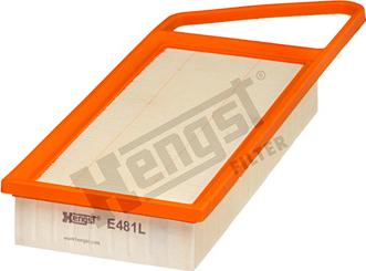 Hengst Filter E481L - Повітряний фільтр autocars.com.ua