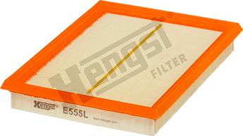 Hengst Filter E555L - Повітряний фільтр autocars.com.ua