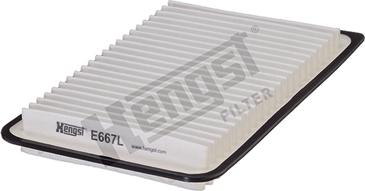 Hengst Filter E667L - Воздушный фильтр autodnr.net