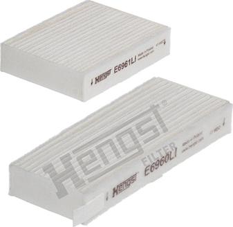 Hengst Filter E6962LI-2 - Фільтр, повітря у внутрішній простір autocars.com.ua