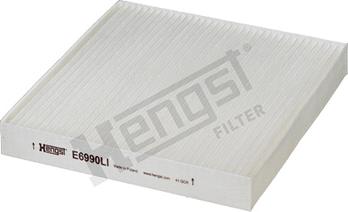 Hengst Filter E6990LI - Фильтр воздуха в салоне avtokuzovplus.com.ua