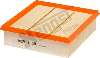 Hengst Filter E832L - Повітряний фільтр autocars.com.ua