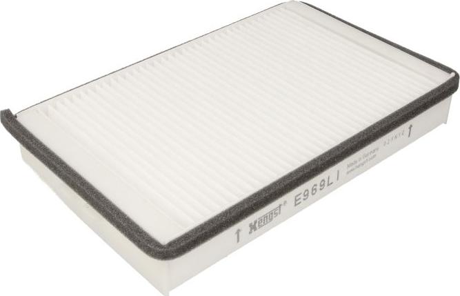 Hengst Filter E969LI - Фільтр, повітря у внутрішній простір autocars.com.ua