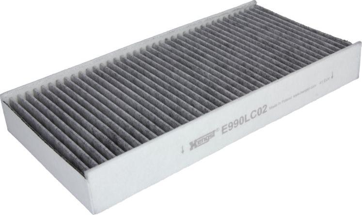 Hengst Filter E990LC02 - Фільтр, повітря у внутрішній простір autocars.com.ua