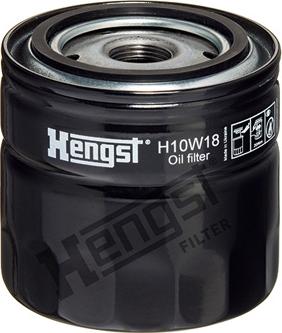 Hengst Filter H10W18 - Масляний фільтр autocars.com.ua