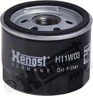 Hengst Filter H11W03 - Масляний фільтр autocars.com.ua