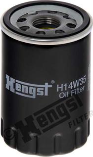 Hengst Filter H14W35 - Масляний фільтр autocars.com.ua