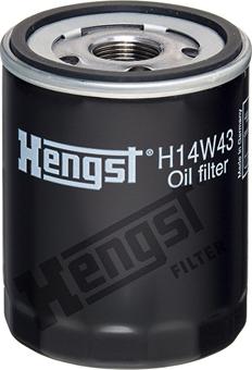 Hengst Filter H14W43 - Фiльтр масляний Ford Transit 2.0TDCi 15- autocars.com.ua