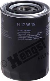 Hengst Filter H17W15 - Масляный фильтр avtokuzovplus.com.ua