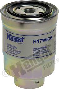 Hengst Filter H17WK08 - Топливный фильтр autodnr.net