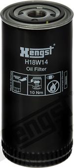 Hengst Filter H18W14 - Фільтр, Гідравлічна система приводу робочого устаткування autocars.com.ua