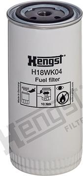 Hengst Filter H18WK04 - Паливний фільтр autocars.com.ua