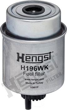 Hengst Filter H196WK - Топливный фильтр avtokuzovplus.com.ua