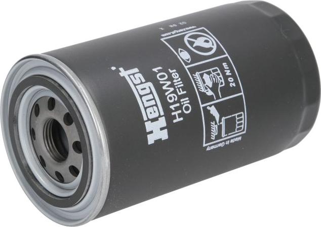 Hengst Filter H19W01 - Масляний фільтр autocars.com.ua