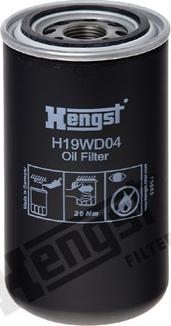 Hengst Filter H19WD04 - Фільтр, Гідравлічна система приводу робочого устаткування autocars.com.ua