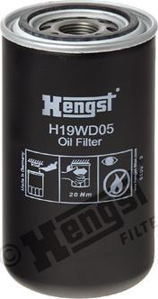 Hengst Filter H19WD05 - Гідрофільтри, автоматична коробка передач autocars.com.ua