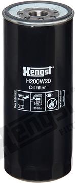 Hengst Filter H200W20 - Масляный фильтр autodnr.net