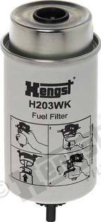 Hengst Filter H203WK - Паливний фільтр autocars.com.ua