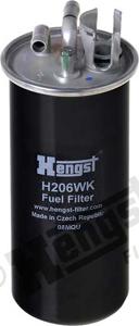 Hengst Filter H206WK - Паливний фільтр autocars.com.ua