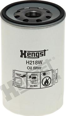 Hengst Filter H218W - Масляный фильтр avtokuzovplus.com.ua