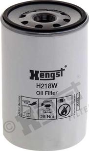 Hengst Filter H218W - 1 autocars.com.ua