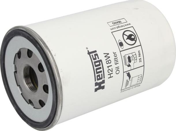 Hengst Filter H218W - Масляний фільтр autocars.com.ua
