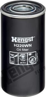 Hengst Filter H220WN - Масляный фильтр avtokuzovplus.com.ua