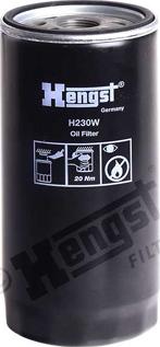 Hengst Filter H230W - Масляний фільтр autocars.com.ua
