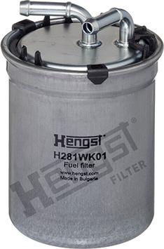 Hengst Filter H281WK01 - Паливний фільтр autocars.com.ua