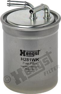 Hengst Filter H281WK - Топливный фильтр autodnr.net