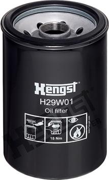 Hengst Filter H29W01 - Масляний фільтр autocars.com.ua