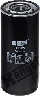 Hengst Filter H308W - Масляний фільтр autocars.com.ua
