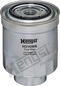Hengst Filter H316WK - Паливний фільтр autocars.com.ua