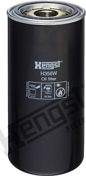Hengst Filter H356W - Масляний фільтр autocars.com.ua