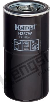 Hengst Filter H357W - Масляний фільтр autocars.com.ua