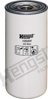 Hengst Filter H358W - Масляний фільтр autocars.com.ua