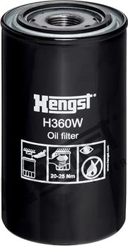 Hengst Filter H360W - Масляний фільтр autocars.com.ua