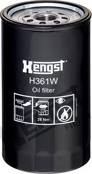 Hengst Filter H361W - Масляний фільтр autocars.com.ua