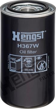 Hengst Filter H367W - Масляний фільтр autocars.com.ua