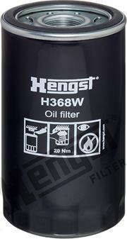 Hengst Filter H368W - Масляний фільтр autocars.com.ua